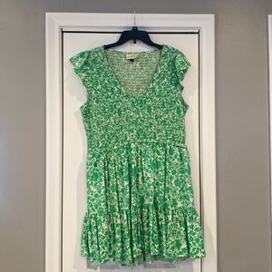 Universal threads green mini dress